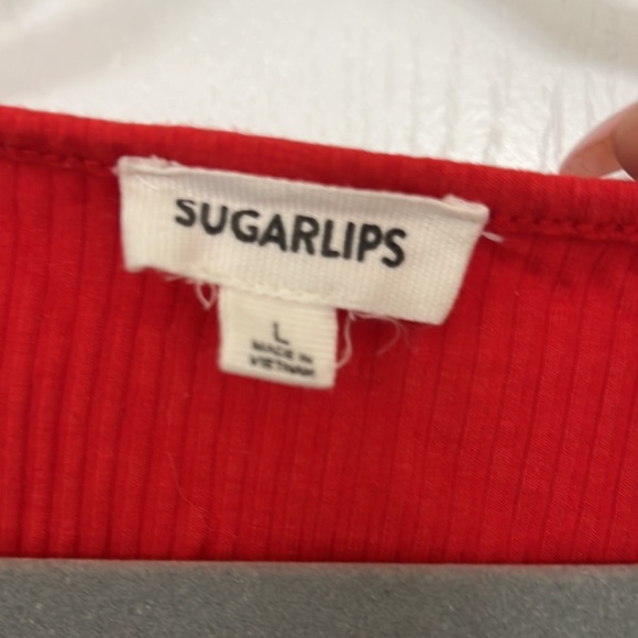 Sugarlips Digby Ribbed Knit Tie Back Bodycon Dress - Picture 5 of 6